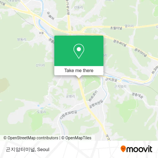 곤지암터미널 map