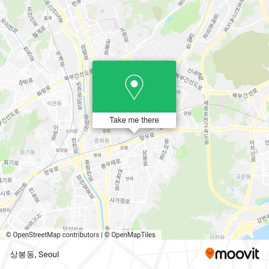 상봉동 map
