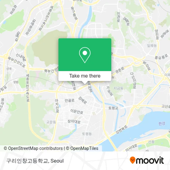 구리인창고등학교 map