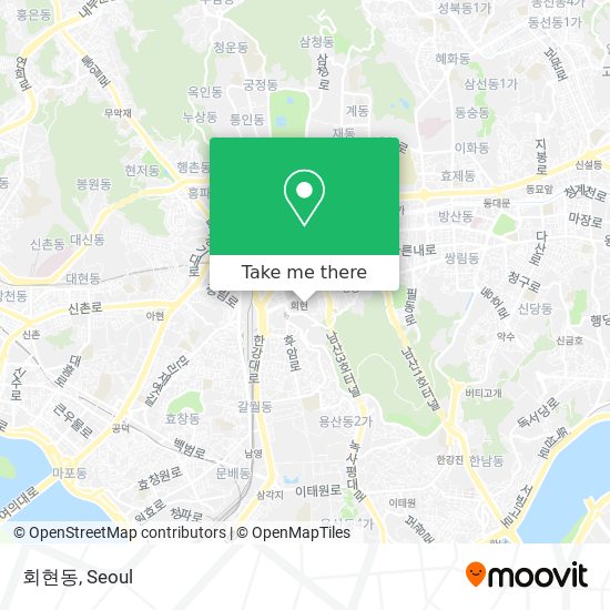 회현동 map