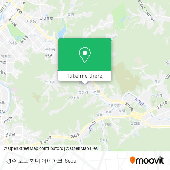 광주 오포 현대 아이파크 map