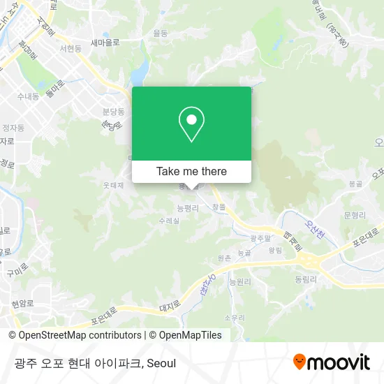 광주 오포 현대 아이파크 map
