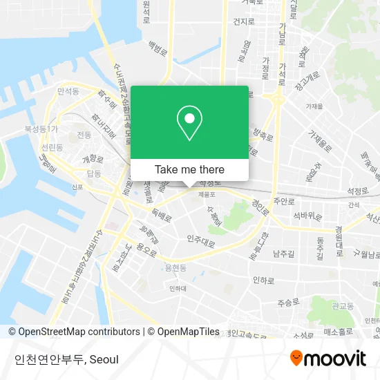 인천연안부두 map