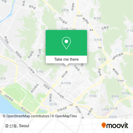 증산동 map