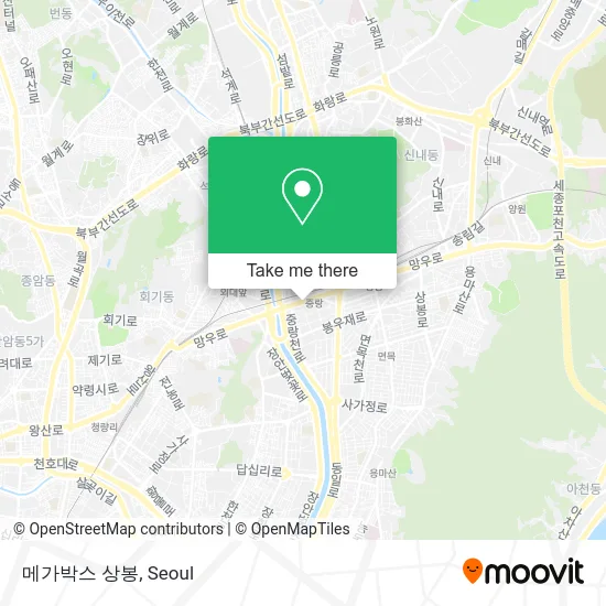 메가박스 상봉 map