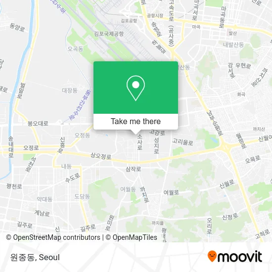 원종동 map