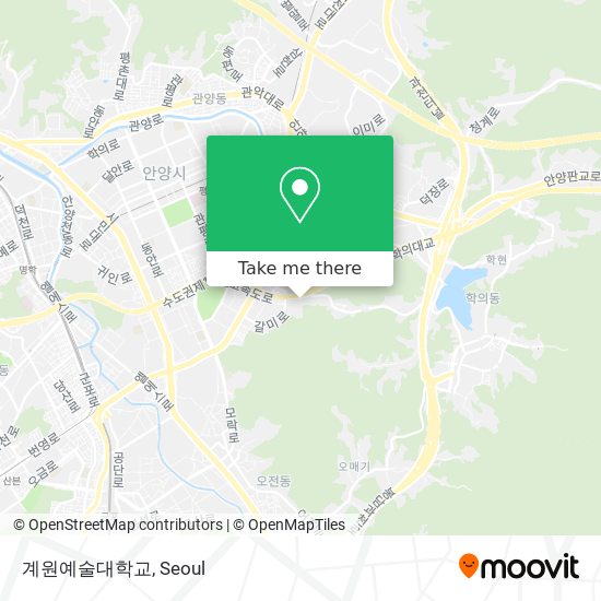 계원예술대학교 map