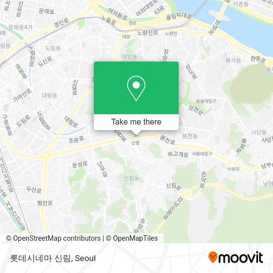 롯데시네마 신림 map