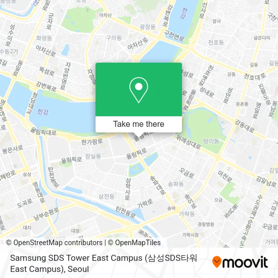 Samsung SDS Tower East Campus (삼성SDS타워 East Campus) map