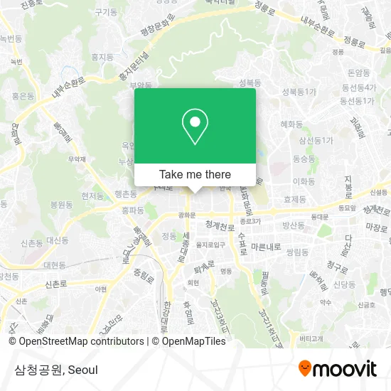 삼청공원 map