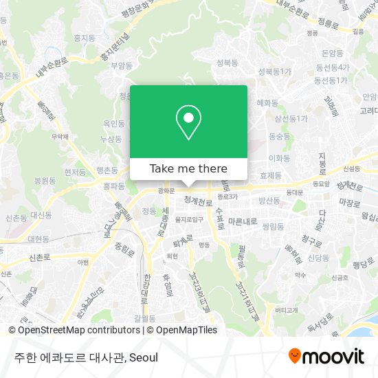 주한 에콰도르 대사관 map