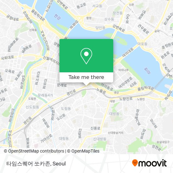 타임스퀘어 쏘카존 map