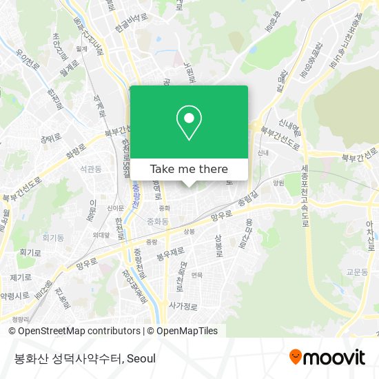 봉화산 성덕사약수터 map