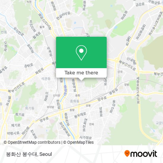 봉화산 봉수대 map