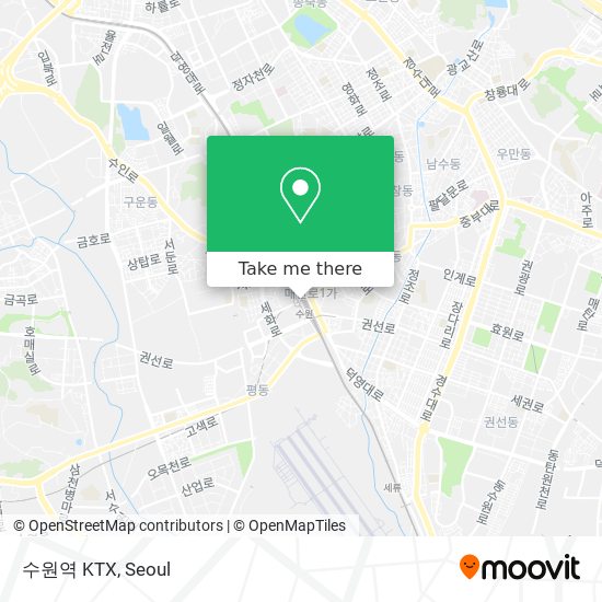 수원역 KTX map