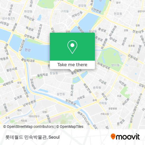 롯데월드 민속박물관 map