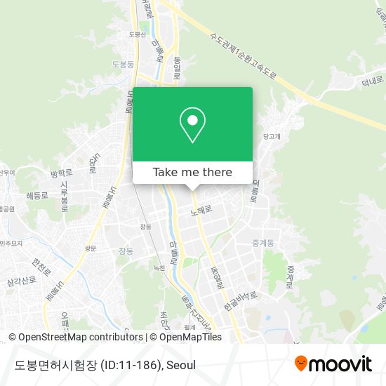 도봉면허시험장 (ID:11-186) map