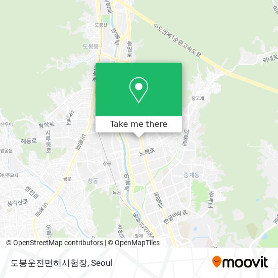 도봉운전면허시험장 map