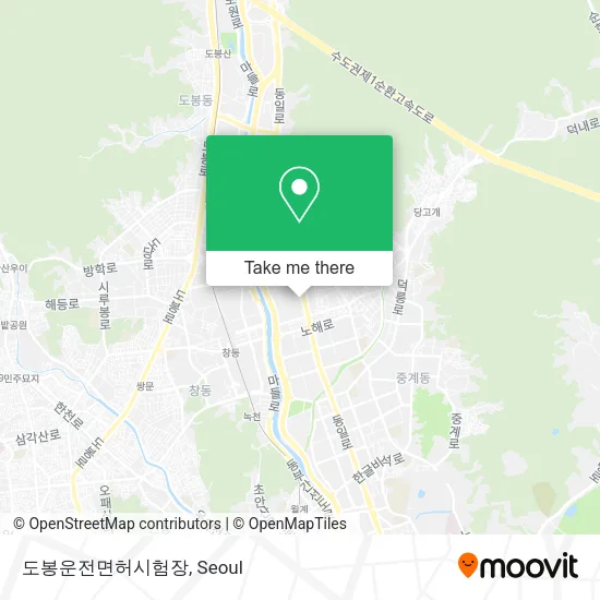 도봉운전면허시험장 map