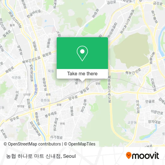 농협 하나로 마트 신내점 map