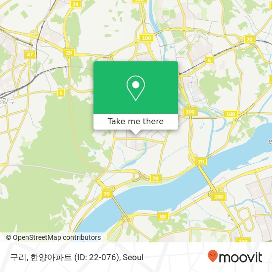 구리, 한양아파트 (ID: 22-076) map