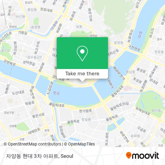 자양동 현대 3차 아파트 map