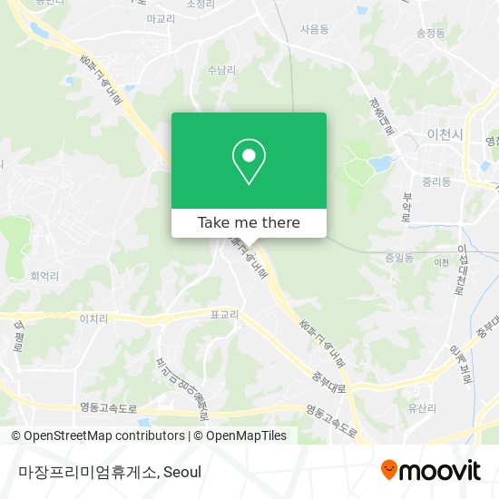 마장프리미엄휴게소 map