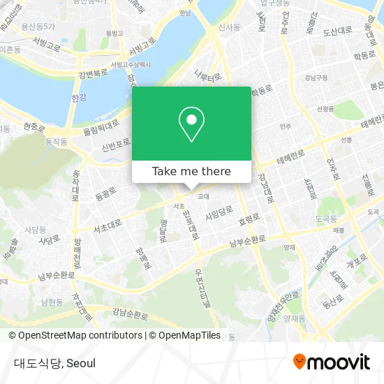 대도식당 map