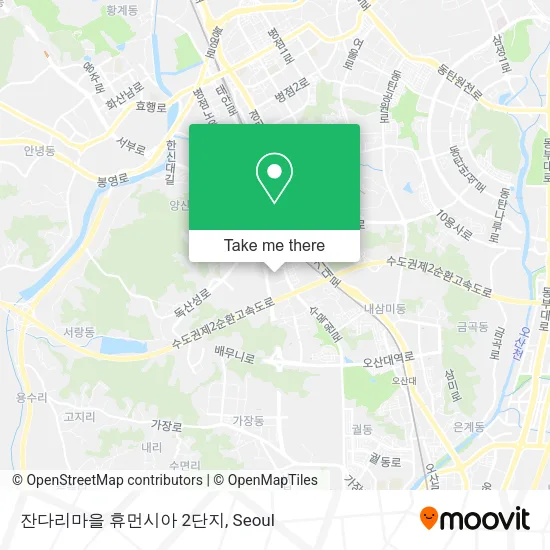 잔다리마을 휴먼시아 2단지 map