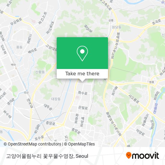 고양어울림누리 꽃우물수영장 map