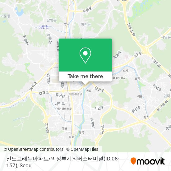 신도브래뉴아파트/의정부시외버스터미널(ID:08-157) map