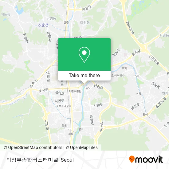 의정부종합버스터미널 map