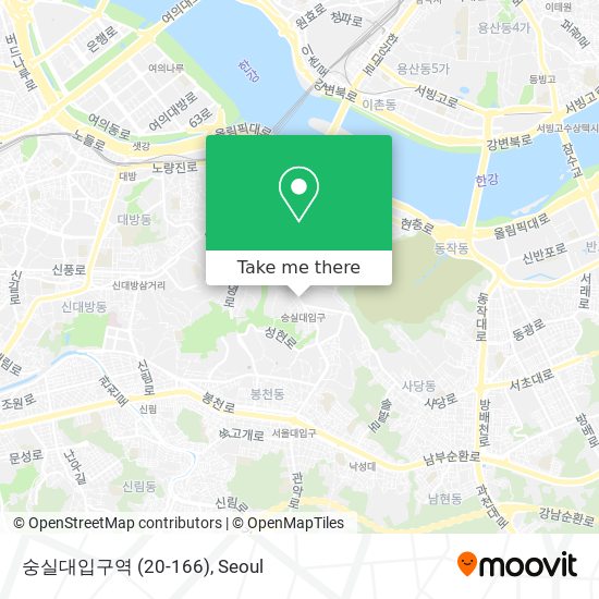 숭실대입구역 (20-166) map