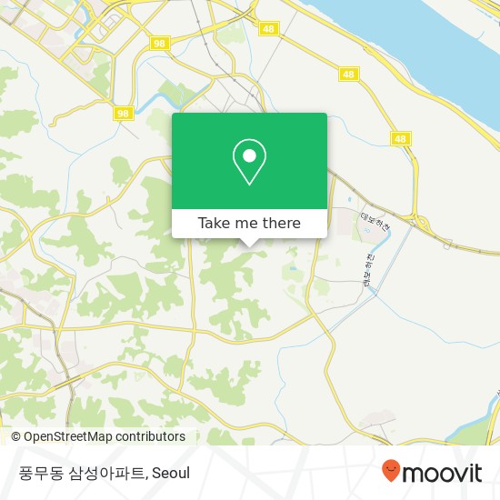 풍무동 삼성아파트 map