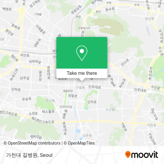 가천대 길병원 map