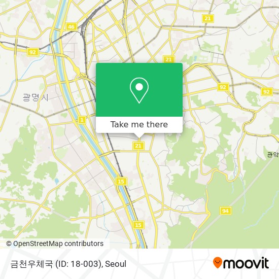 금천우체국 (ID: 18-003) map