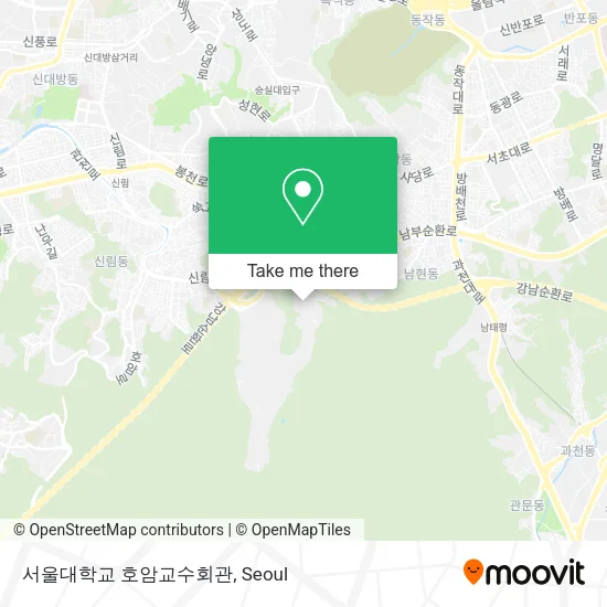 서울대학교 호암교수회관 map