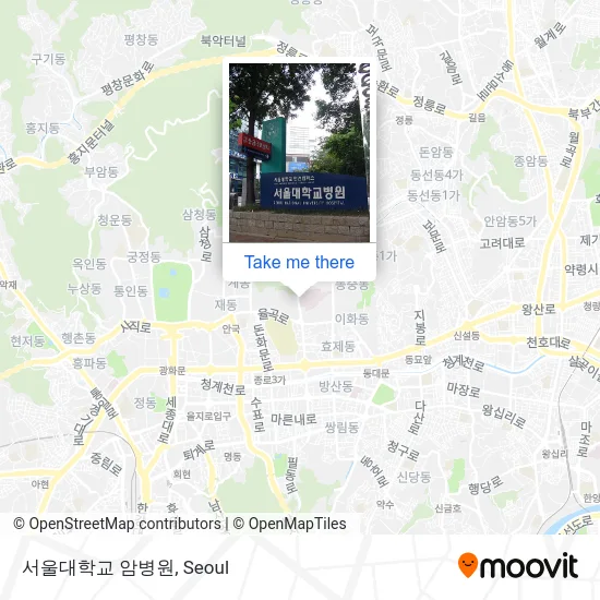 서울대학교 암병원 map