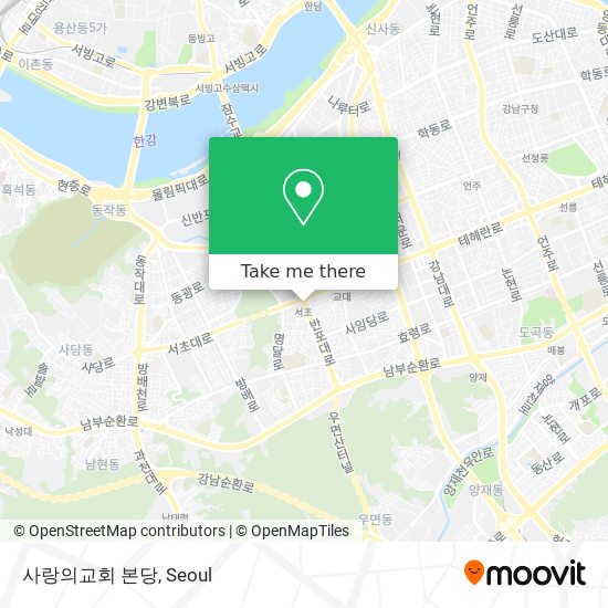 사랑의교회 본당 map