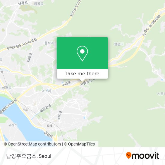 How to get to 남양주요금소 in 남양주시, 경기도 by Bus or Subway?