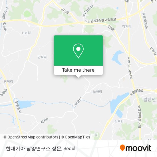 현대기아 남양연구소 정문 map