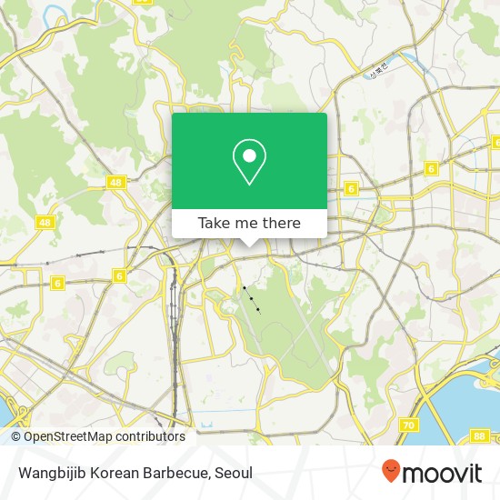 Wangbijib Korean Barbecue map