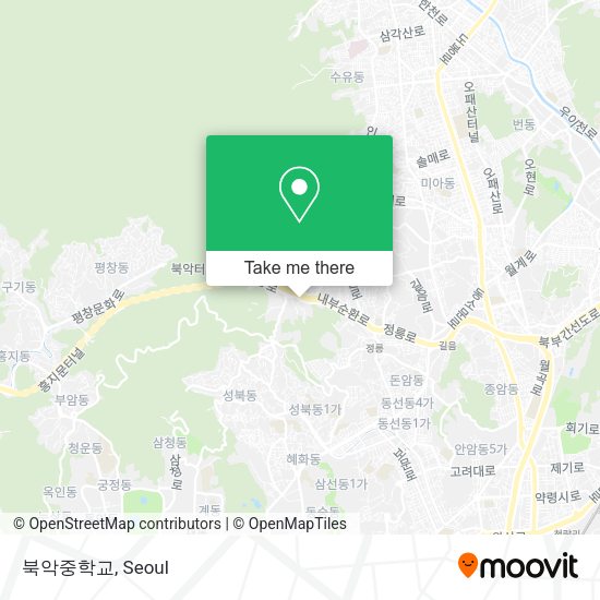 북악중학교 map