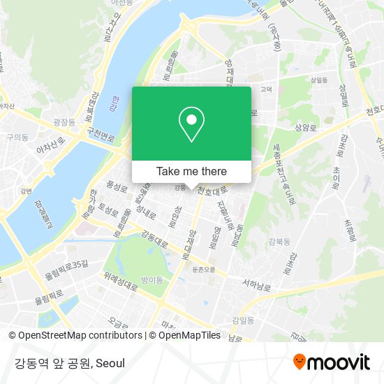 강동역 앞 공원 map