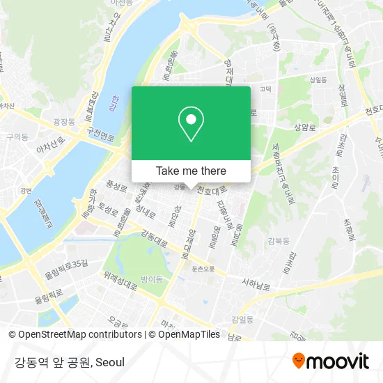 강동역 앞 공원 map