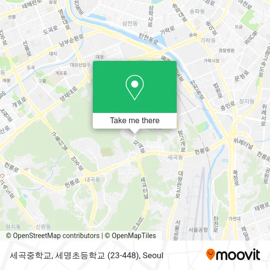 세곡중학교, 세명초등학교 (23-448) map