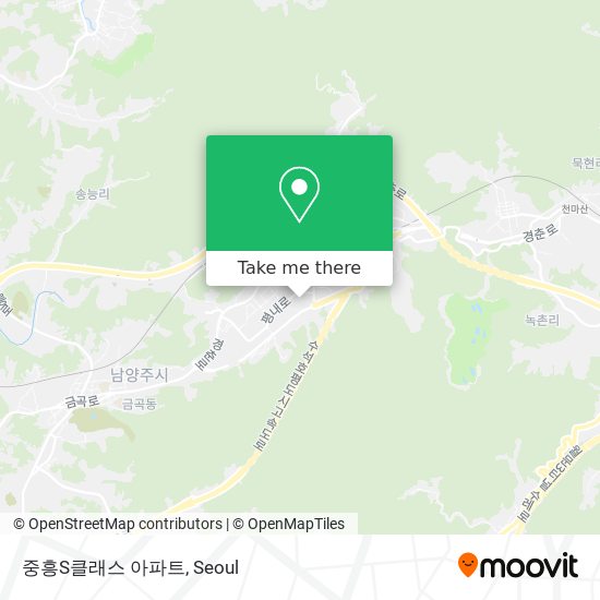 중흥S클래스 아파트 map