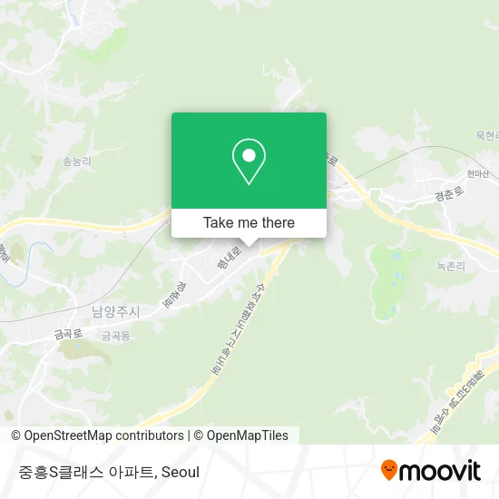 중흥S클래스 아파트 map
