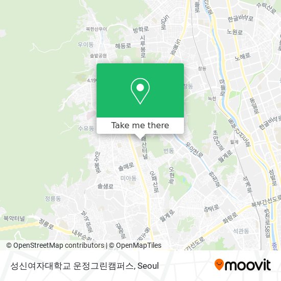 성신여자대학교 운정그린캠퍼스 map