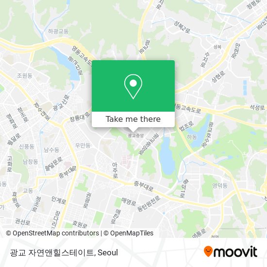 광교 자연앤힐스테이트 map